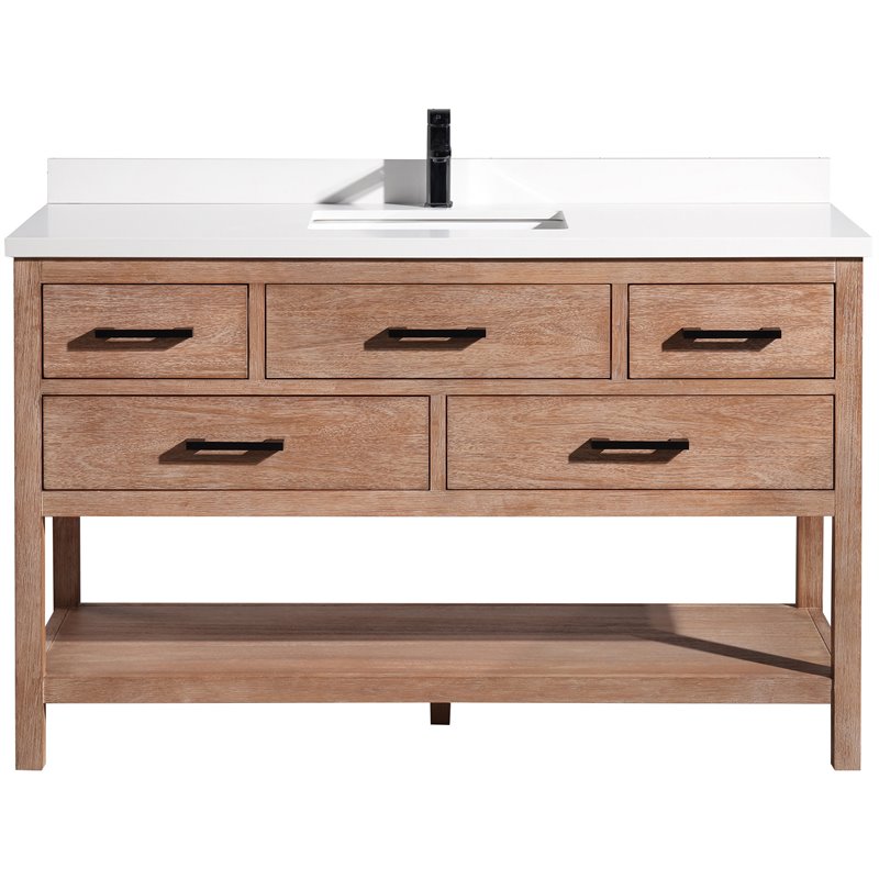 Weathered Wood Bathroom Vanity