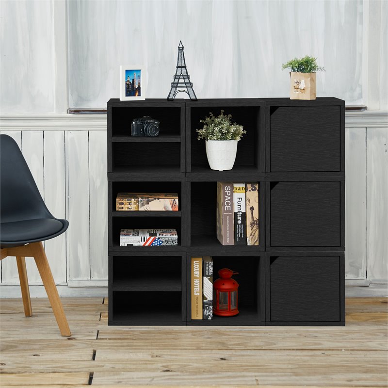 way basics eco friendly modular under desk bookcase with door