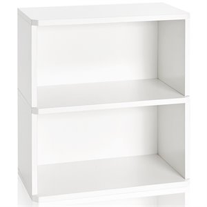way basics 2 tier zboard bookcase shelf organizer