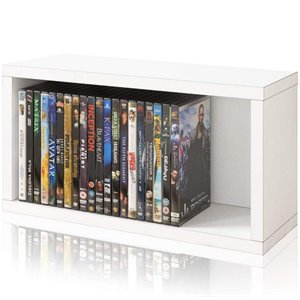 way basics zboard dvd rack ps5 video games blu-ray display shelf