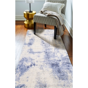 bashian area rug transitional iv/blue 2'6