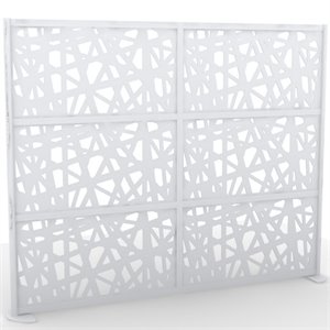 spacemakers web aluminum stationary office panel in white