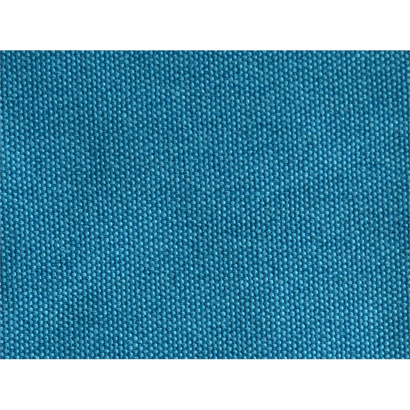 Omax Decor Henry Wood and Fabric Upholstered Queen Platform Bed in Blue