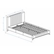 Omax Decor Sven Wood and Fabric Upholstered Queen Platform Bed in Taupe Gray