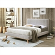 Omax Decor Sven Wood and Fabric Upholstered Queen Platform Bed in Mustard Yellow