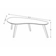 Omax Decor Tulip Kidney Shaped Mid-Century Wood Coffee Table in Black
