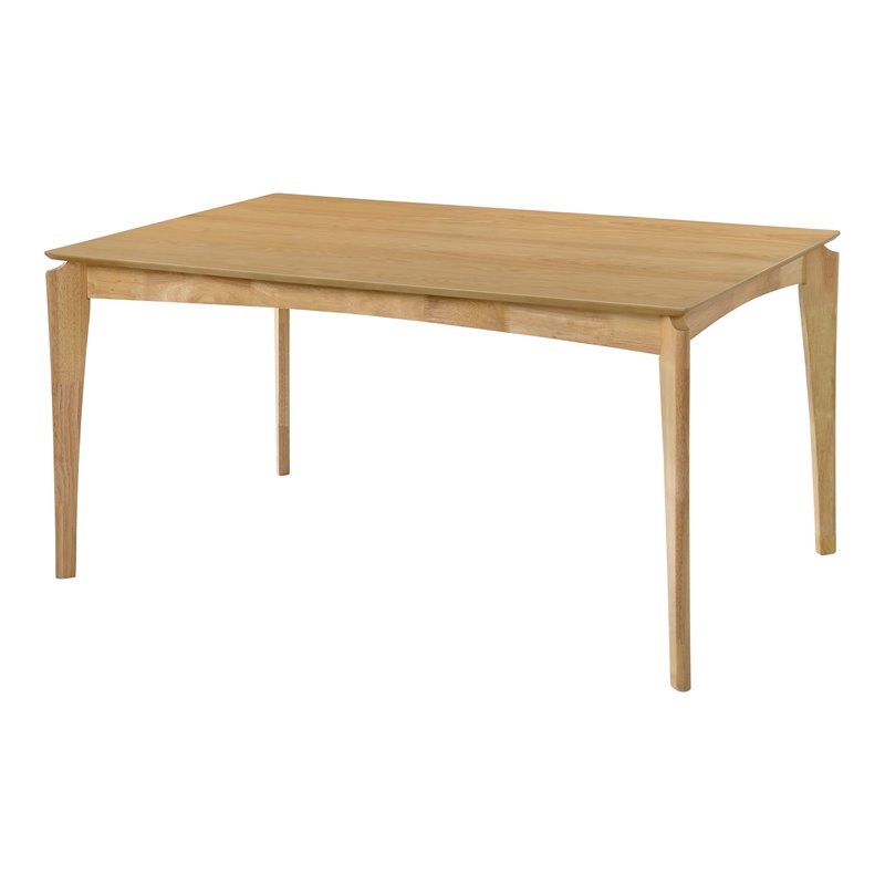 Omax Decor Janne Modern Wood Dining Table in Natural Oak Top/Base
