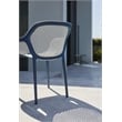 Omax Decor Atra Resin Patio Dining Chair in Blue and Cool Gray - (Set of 2)