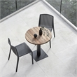 Omax Decor Nox Resin Patio Dining Chair in Anthracite Black - (Set of 2)