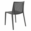 Omax Decor Nox Resin Patio Dining Chair in Anthracite Black - (Set of 2)
