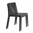 Omax Decor Nox Resin Patio Dining Chair in Anthracite Black - (Set of 2)