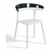 Omax Decor Mia Resin Patio Dining Chair in White - (Set of 2)
