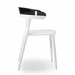 Omax Decor Mia Resin Patio Dining Chair in White - (Set of 2)