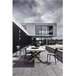 Omax Decor Cleo Resin Patio Dining Chair in Anthracite Black - (Set of 2)