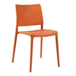 Omax Decor Cleo Resin Patio Dining Chair in Orange - (Set of 2)