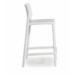 Omax Decor Cleo Plastic Stackable Counter Height Bar Stool in White - (Set of 2)