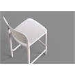 Omax Decor Cleo Plastic Stackable Counter Height Bar Stool in White - (Set of 2)