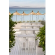 Omax Decor Cleo Plastic Stackable Counter Height Bar Stool in White - (Set of 2)
