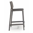 Omax Decor Cleo Plastic Stackable Counter Height Bar Stool in Taupe - (Set of 2)