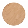 Omax Decor Mod Round Shape Mid-Century Wood Coffee Table in Oak