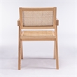 Omax Decor Angelo Solid Wood Dining Arm Chair in Natural Ash (Set of 2)