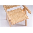 Omax Decor Angelo Solid Wood Dining Arm Chair in Natural Ash (Set of 2)
