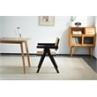 Omax Decor Angelo Solid Wood Dining Arm Chair in Black Ash (Set of 2)