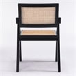 Omax Decor Angelo Solid Wood Dining Arm Chair in Black Ash (Set of 2)