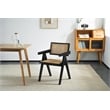 Omax Decor Angelo Solid Wood Dining Arm Chair in Black Ash (Set of 2)