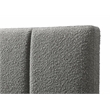 Omax Decor Venice Upholstered Platform Queen Bed in Gray Boucle Fabric