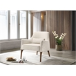 Omax Decor Jane fabric Upholstered Lounge Accent Chair in Beige