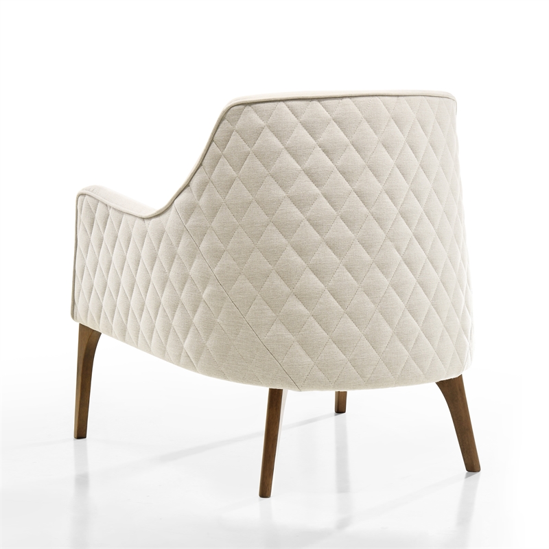 Omax Decor Jane fabric Upholstered Lounge Accent Chair in Beige