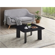 Omax Decor Joss Square Shape Modern Wood Coffee Table in Black Ash