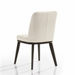 Omax Decor Berlin Solid Wood Upholstered Dining Chairs in Oatmeal (Set of 2)