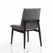 Omax Decor Jean Solid Wood Upholstered Dining Chairs in Gray (Set of 2)