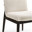 Omax Decor Jean Solid Wood Upholstered Dining Chairs in Oatmeal (Set of 2)