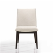Omax Decor Jean Solid Wood Upholstered Dining Chairs in Oatmeal (Set of 2)
