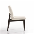 Omax Decor Jean Solid Wood Upholstered Dining Chairs in Oatmeal (Set of 2)