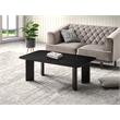 Omax Decor Joss Rectangular Shape Modern Wood Coffee Table in Black Ash