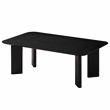 Omax Decor Joss Rectangular Shape Modern Wood Coffee Table in Black Ash
