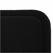 Omax Decor Upholstered Platform Queen Bed in Black Boucle Fabric