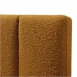 Omax Decor Venice Upholstered Platform Queen Bed in Mustard Boucle Fabric
