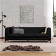 Omax Decor Havana  Sectional Modern Tufted Genuine Leather Sofa in Tan