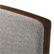 Omax Decor Grace Wooden Queen size Platform Bed in Walnut and Gray