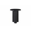 Omax Decor Nord Round Shape Modern Wood Side End table in Black