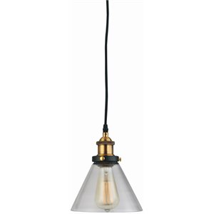 jl styles inc chalice industrial clear cone glass pendant light