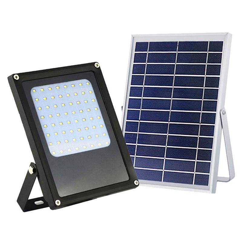 eLEDing Outdoor Integrated LED Landscape Flood Light with Panel in Black