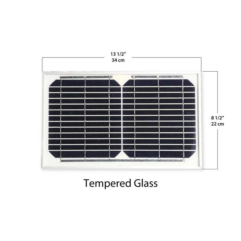 eLEDing 5th Gen Hybrid Microgrid AI Smart Twin LED Solar Flood Light in Ivory