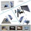 eLEDing 100W 650WH Battery and 3 Wifi Cameras High Voltage Solar Panel in Silver