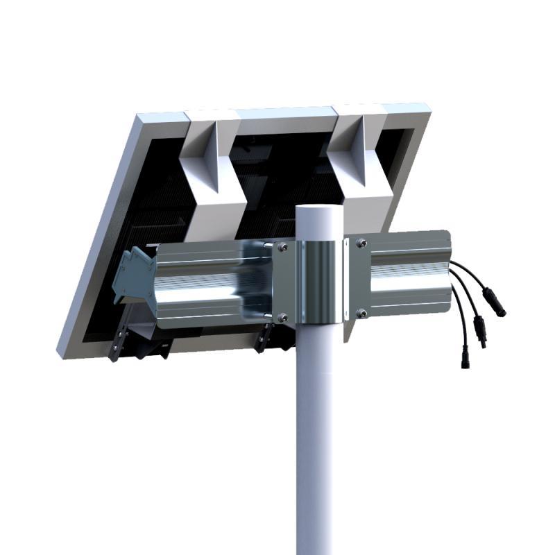 eLEDing 100W 650WH Battery and 4 Wifi Cameras High Voltage Solar Panel in Silver